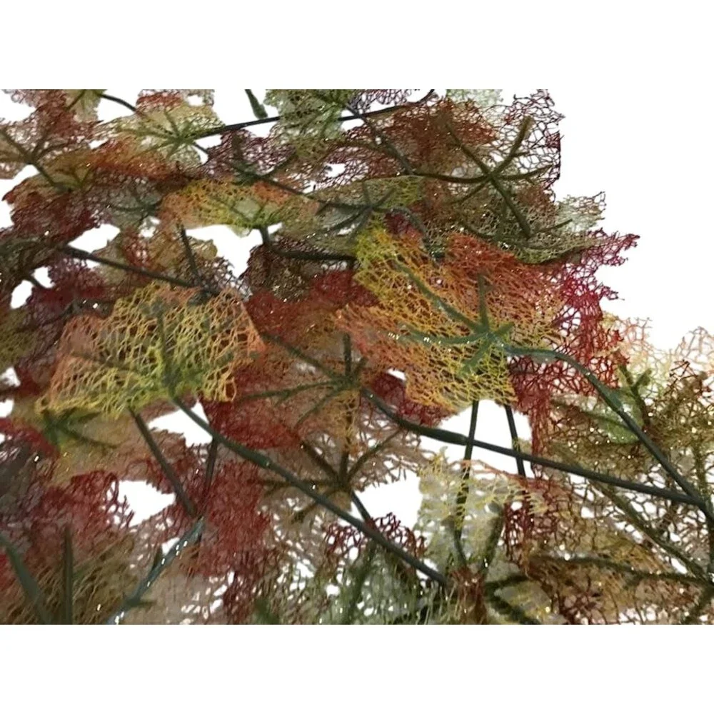 Fall Leaves Maple Leaf Decor Autumn 38 Thanksgiving Glitter String Veins Wire